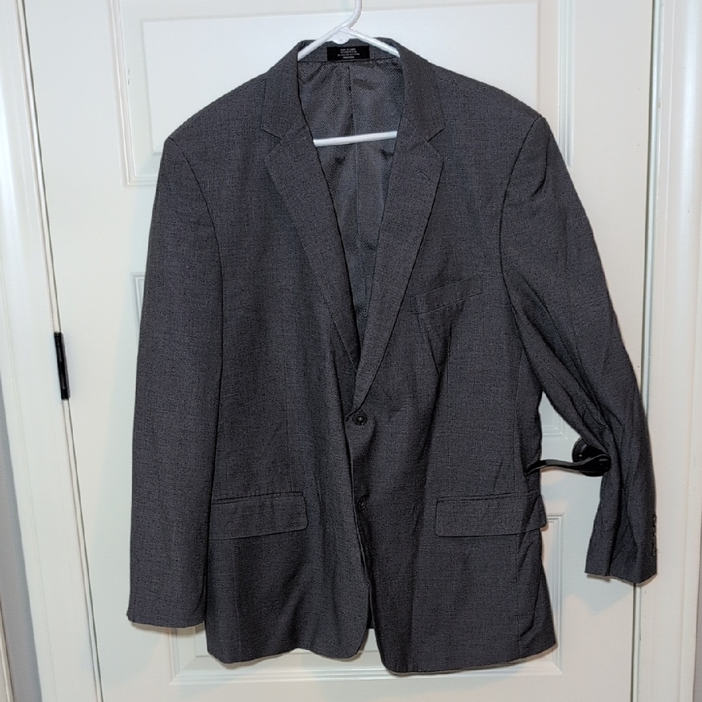 Wilke-Rodriguez Modern Fit Men's Heathered Gray Suit Jacket